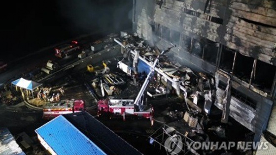 38 người chết trong vụ hỏa hoạn tại Hàn Quốc
